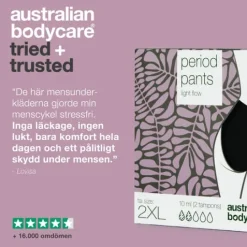 Australian Bodycare Period Pants Midi Light Flow 2XL