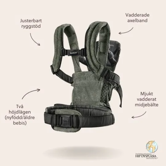 BabyBjörn Baby Carrier Harmony 3D Mesh Dark Green