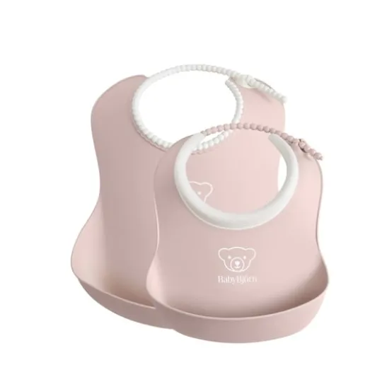 BabyBjörn Haklappsset Blekrosa 2-pack