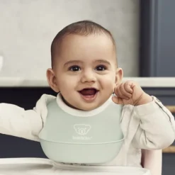 BabyBjörn Liten Haklapp Grön/Rosa 2-pack