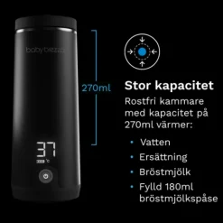 Baby Brezza Superfast Portable Bottle Warmer Black