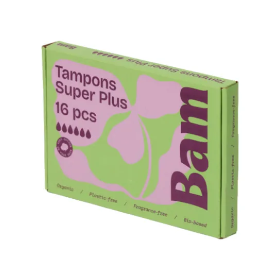 BAM Organic Cotton Tampons Super Plus 16 st