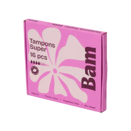 BAM Organic Cotton Tampons Super 16 st