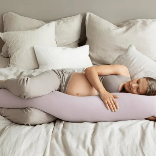 Bbhugme Gravidkudde Dusty Pink/White