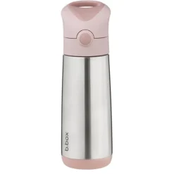 b.box Isolerad Sugrörsflaska 500 ml Rosa
