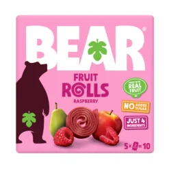 BEAR Fruit Rolls Hallon Multipack 5 x 20 g