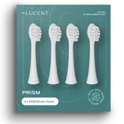 Be Lucent Prism Tandborsthuvuden Refill Vit 4 st