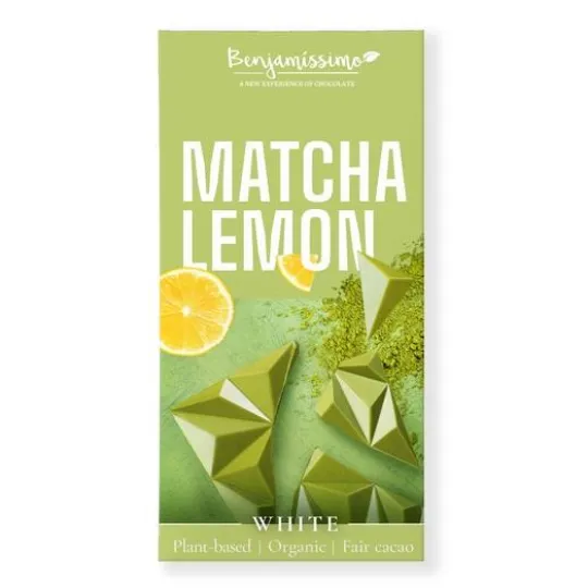 Benjamissimo Choklad Vit Matcha & Citron 60 g