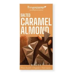Benjamissimo Choklad Vit Salt Karamell & Mandel 60 g