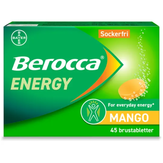 Berocca Energy Mango 45 brustabletter
