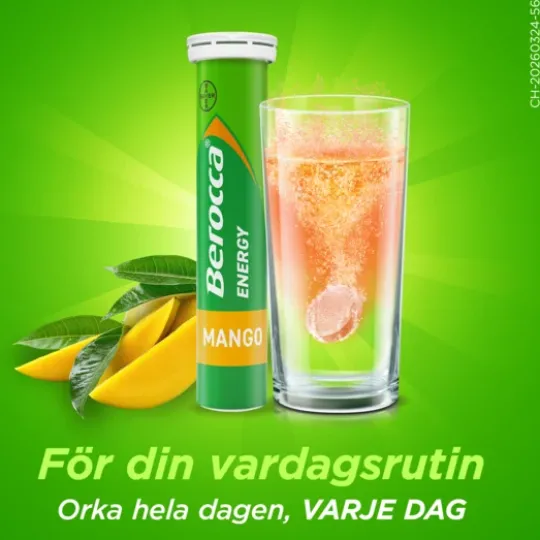 Berocca Energy Mango 15 brustabletter