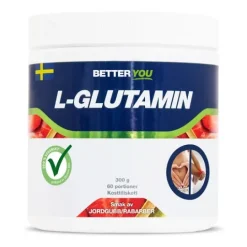 Better You Naturligt L-Glutamin 300g Jordgubb & Rabarber