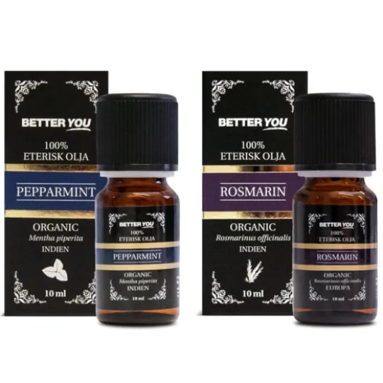 Better You Pepparmintolja Eterisk 10 ml & Rosmarinolja Eterisk 10 ml