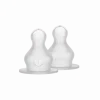 BIBS Baby Bottle Nipple Round Silicone Fast Flow 2-pack