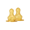 BIBS Baby Bottle Nipple Round Latex Slow Flow 2-pack