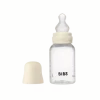 BIBS Baby Bottle Round Silicone Slow Flow Ivory 150 ml