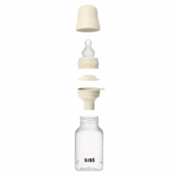 BIBS Baby Bottle Round Silicone Slow Flow Ivory 150 ml