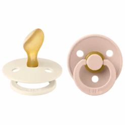 BIBS Colour Latex Anatomical Size 2 Ivory/Blush 2-pack