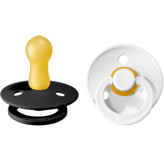 BIBS Colour Latex Size 2 Black/White 2-pack
