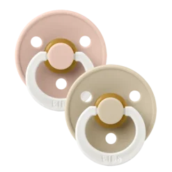 BIBS Colour Latex Size 2 Blush GLOW/Vanilla GLOW 2-pack