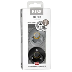 BIBS Colour Latex Size 3 Cloud/Black 2-pack