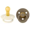 BIBS Colour Latex Size 2 Dark Oak/Ivory 2-pack