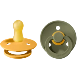BIBS Colour Latex Size 1 Honey Bee/Olive 2-pack