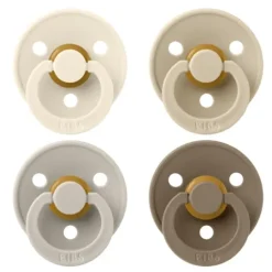 BIBS Colour Latex Size 2 Ivory/Sand/Vanilla/Dark Oak 4-pack