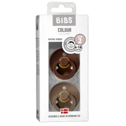 BIBS Colour Latex Size 2 Mocha/Dark Oak 2-pack