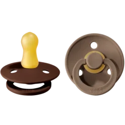 BIBS Colour Latex Size 1 Mocha/Dark Oak 2-pack