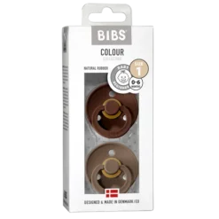 BIBS Colour Latex Size 1 Mocha/Dark Oak 2-pack