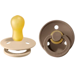BIBS Colour Latex Size 3 Vanilla/Dark Oak 2-pack