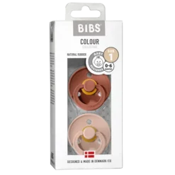 BIBS Colour Latex Size 1 Woodchuck/Blush 2-pack