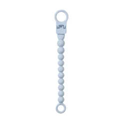 BIBS Pacifier Clip Beaded Baby Blue
