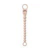BIBS Pacifier Clip Beaded Blush