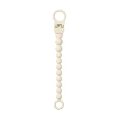BIBS Pacifier Clip Beaded Ivory