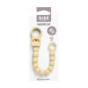 BIBS Pacifier Clip Beaded Pale Butter