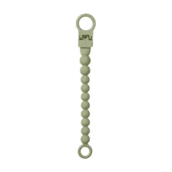 BIBS Pacifier Clip Beaded Sage
