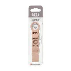 BIBS Pacifier Clip Loop Blush