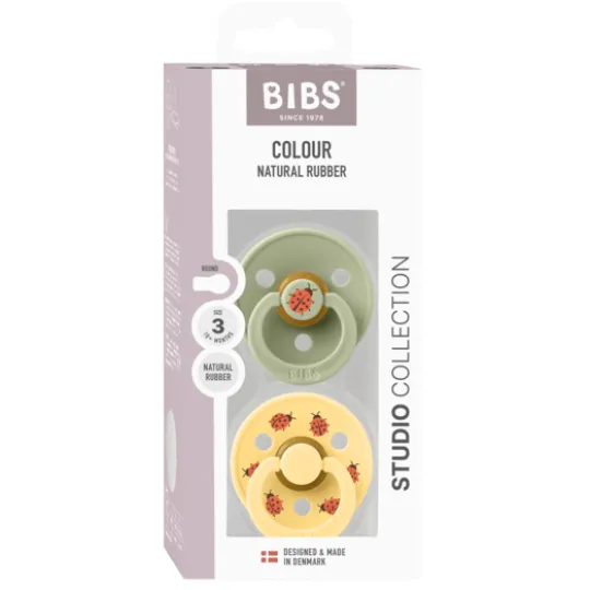 BIBS Studio Colour Latex Size 3 Ladybug Sage Mix 2-pack