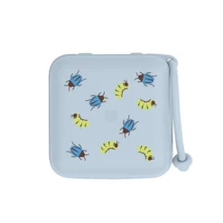 BIBS Studio Pacifier Box Caterpillar Beetle Mix Baby Blue
