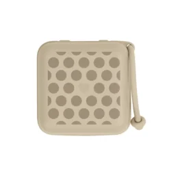 BIBS Studio Pacifier Box Polka Mega Vanilla Dark Oak