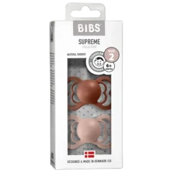 BIBS Supreme Latex Size 2 Woodchuck/Blush 2-pack