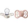 BIBS Supreme Silicone Size 2 Ivory/Blush 2-pack