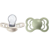 BIBS Supreme Silicone Size 2 Ivory/Sage 2-pack