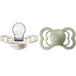 BIBS Supreme Silicone Size 2 Ivory/Sage 2-pack