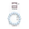 BIBS Teething Ring Beaded Baby Blue