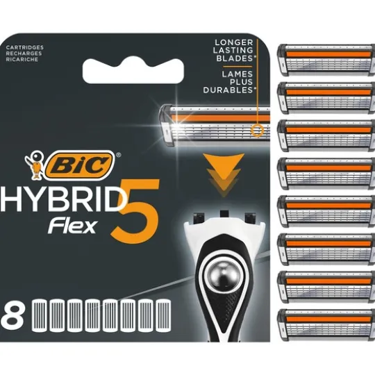 BIC Hybrid 5 Flex Rakblad 8-pack