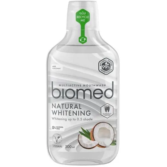 Biomed Natural Whitening Munskölj 500 ml