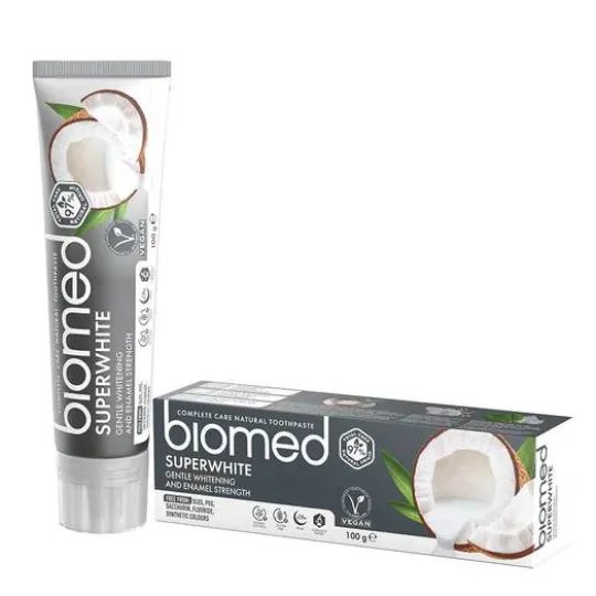 Biomed Superwhite Hydroxiapatit Tandkräm 100 g